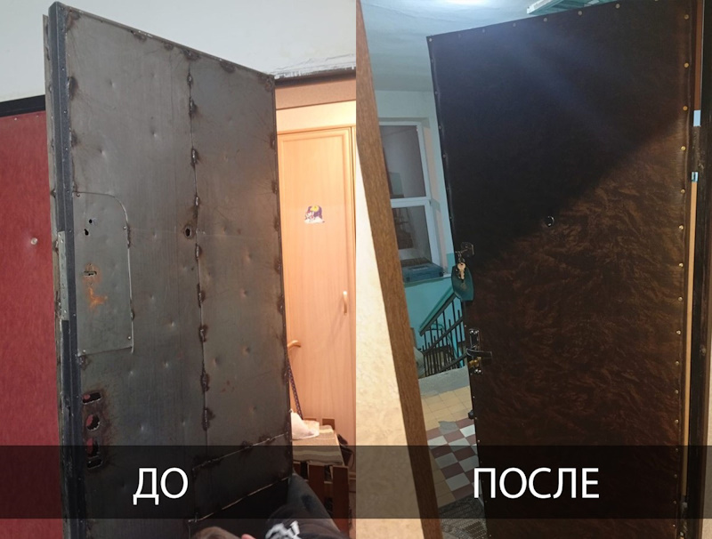 ремонт металлических дверей