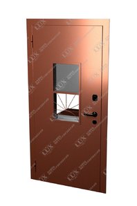 входная дверь с кассовым модулем, окрас с двух сторон порошковое напыление